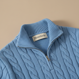 Pull torsadé à fermeture zippée Valmont